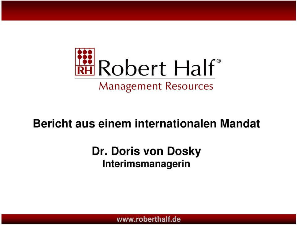 Dr. Doris von Dosky