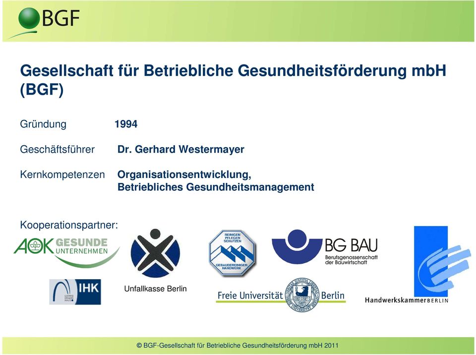 Gerhard Westermayer Organisationsentwicklung,