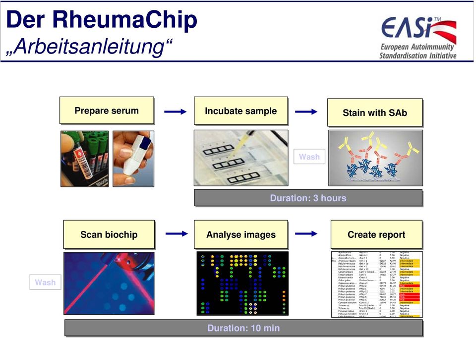 Wash Duration: 3 hours Scan biochip