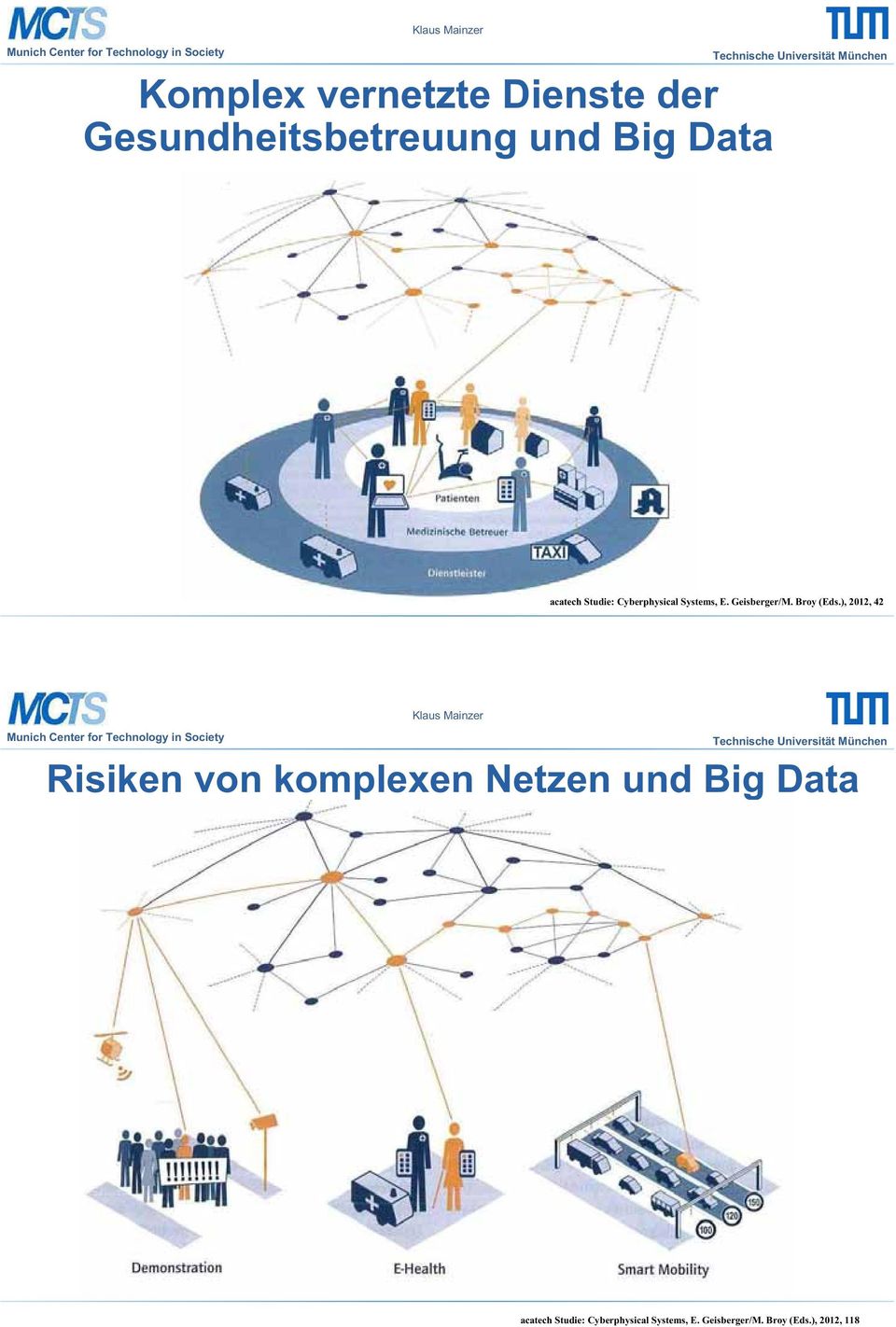 ), 2012, 42 Risiken von komplexen Netzen und Big Data ), 2012,