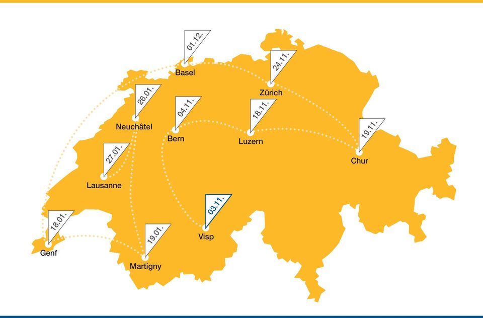 11. Lausanne 18.01. 19.01. Visp 03.