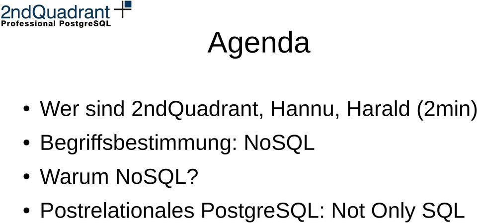 Begriffsbestimmung: NoSQL Warum
