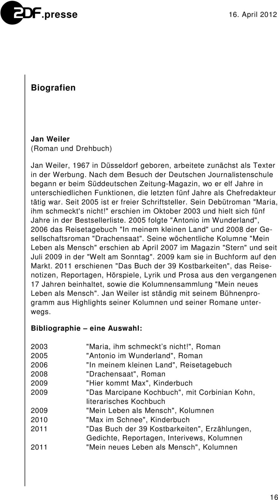 Jan Weiler Maria Ihm Schmeckt's Nicht Pdf