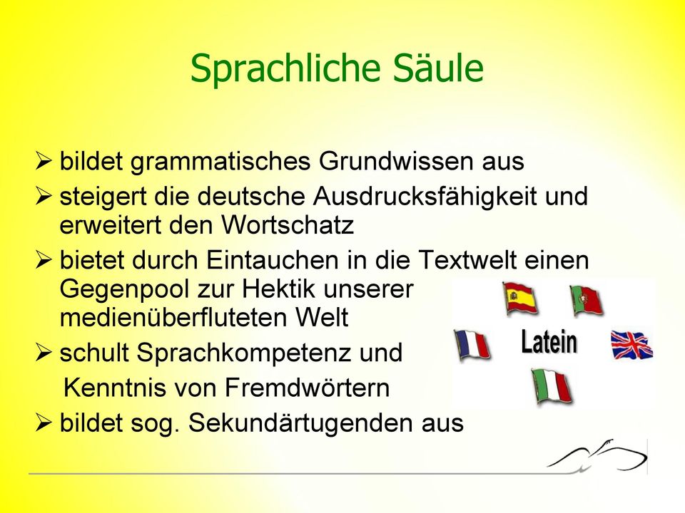 die Textwelt einen Gegenpool zur Hektik unserer medienüberfluteten Welt