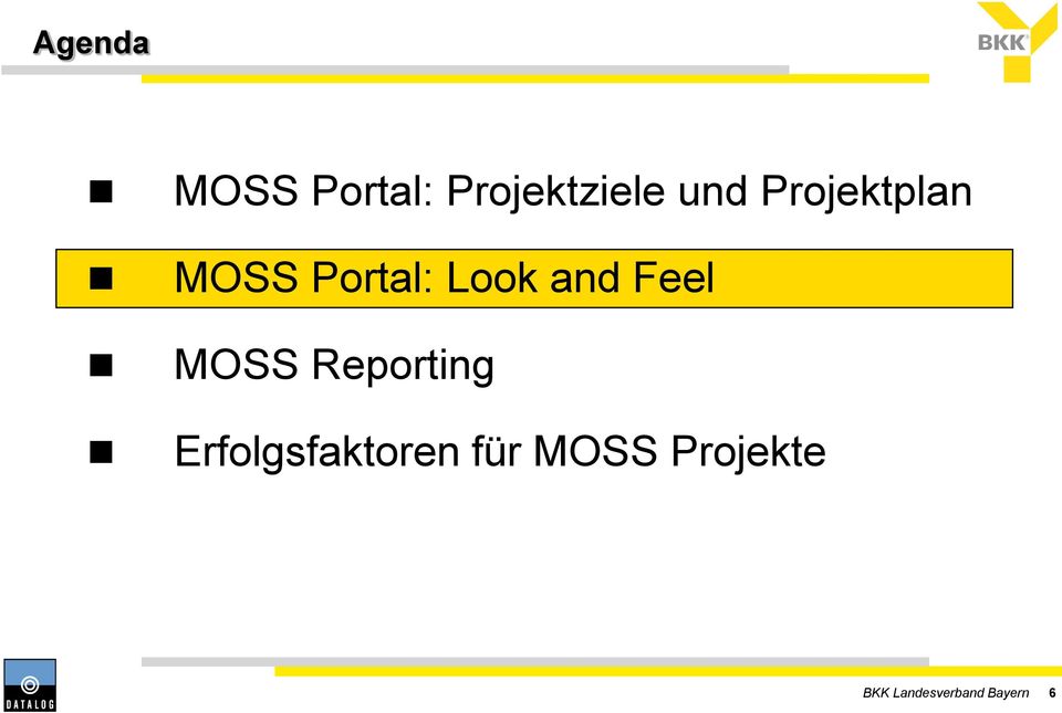 Feel MOSS Reporting Erfolgsfaktoren