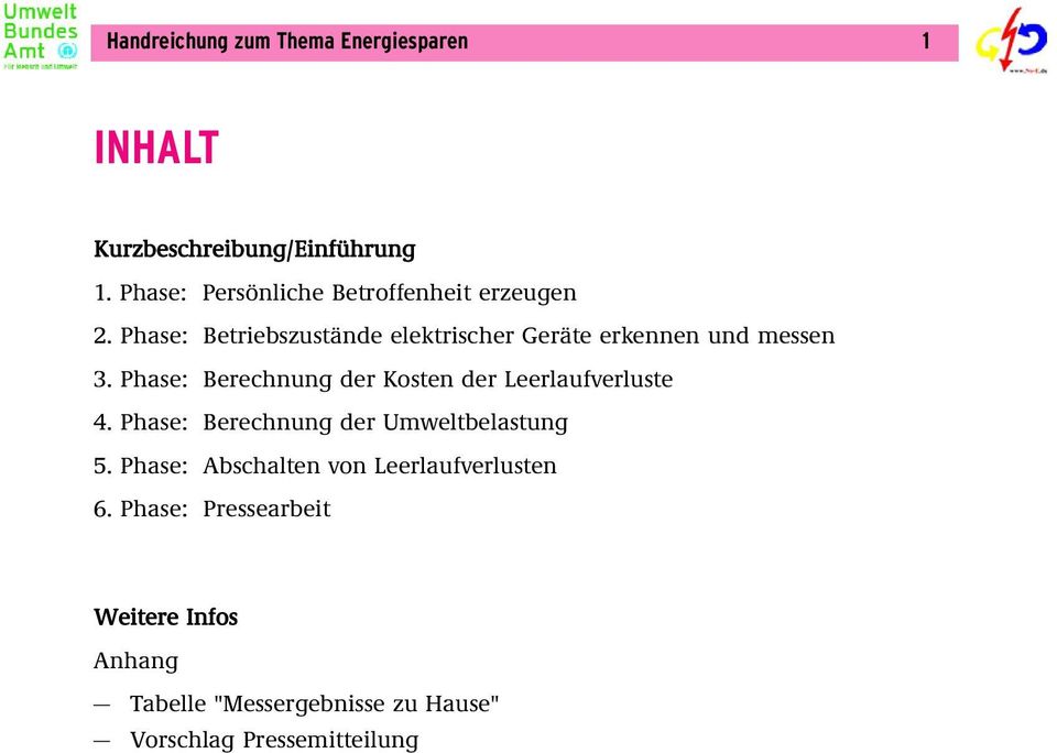 Phase: Betriebszustände elektrischer Geräte erkennen und messen 3.