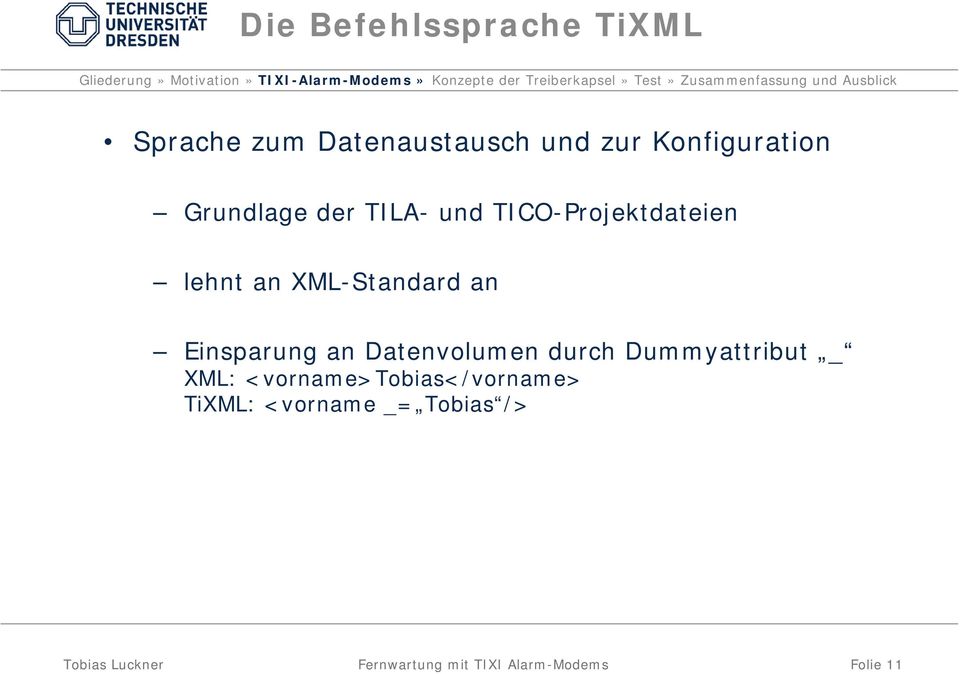 Einsparung an Datenvolumen durch Dummyattribut _ XML: