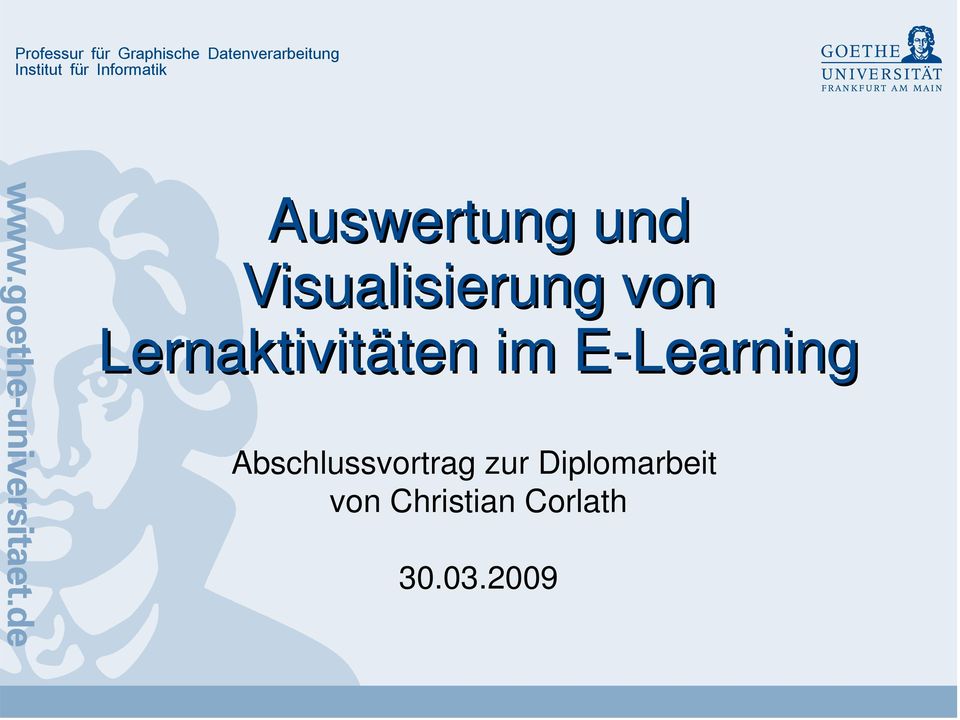 Visualisierung von Lernaktivitäten im E-Learning