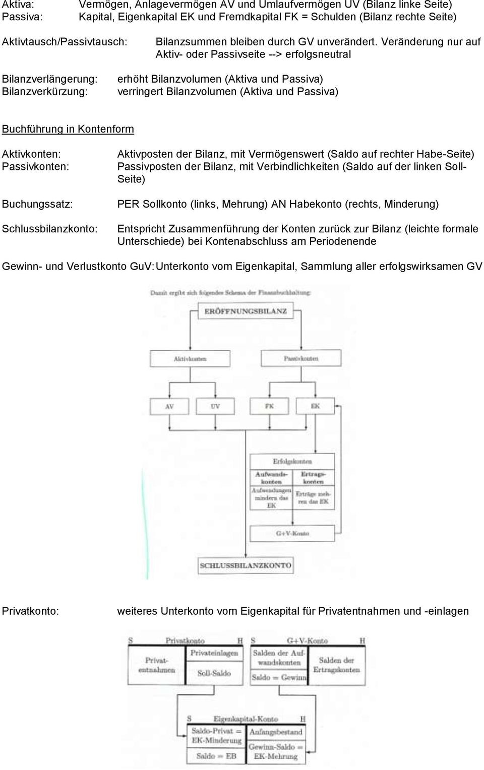 Veränderung nur auf Aktiv- oder Passivseite --> erfolgsneutral Bilanzverlängerung: Bilanzverkürzung: erhöht Bilanzvolumen (Aktiva und Passiva) verringert Bilanzvolumen (Aktiva und Passiva)