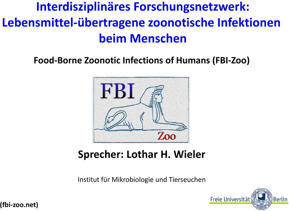 Menschen Food-Borne Zoonotic Infections of Humans