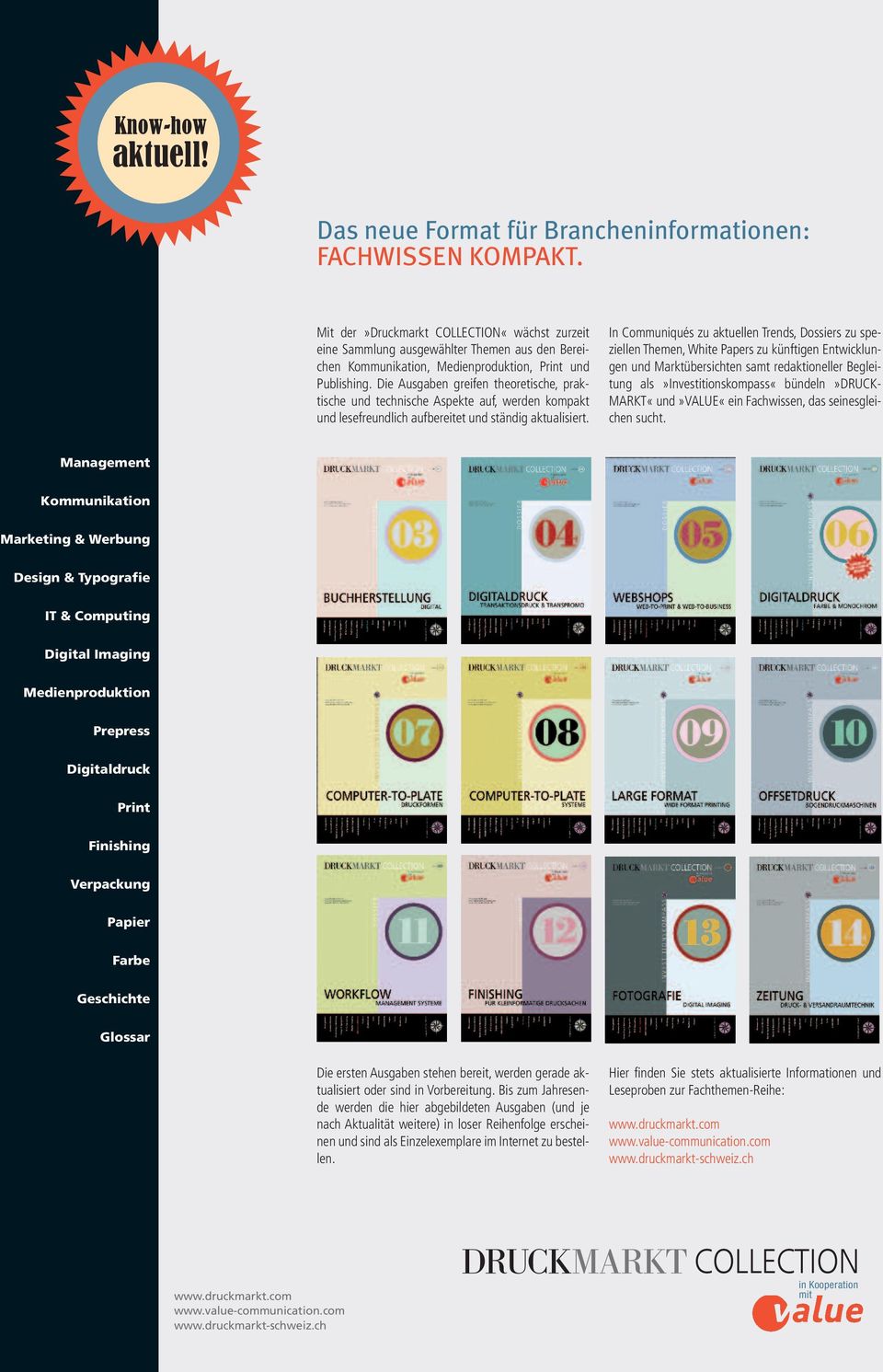 Die Aus gaben greifen theoretische, prak - tische und technische As pek te auf, werden kompakt und lesefreundlich aufbereitet und ständig ak tualisiert.