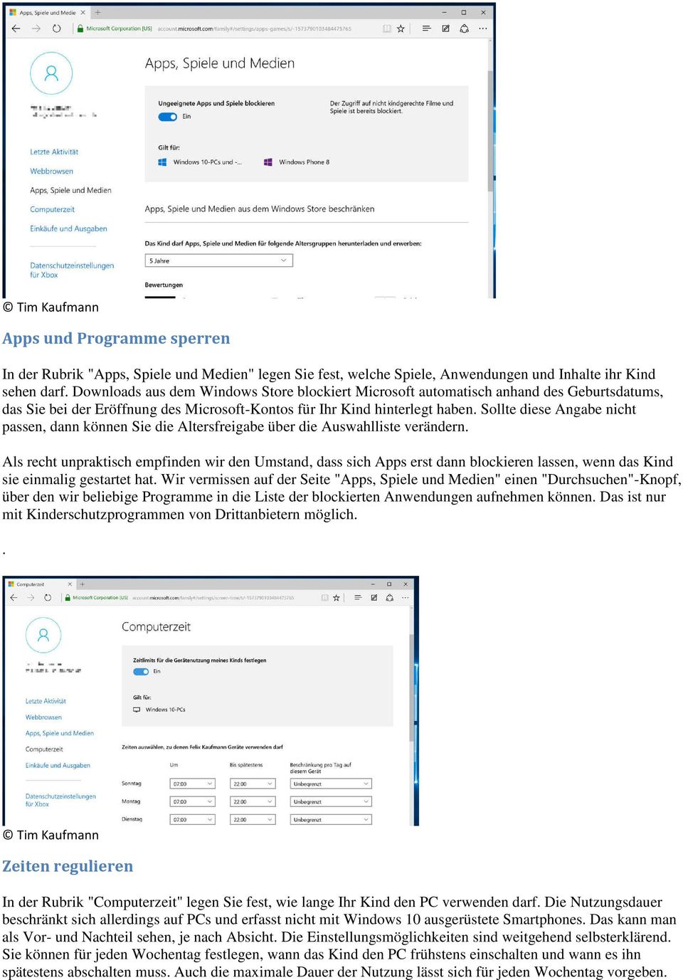 Sollte diese Angabe nicht passen, dann können Sie die Altersfreigabe über die Auswahlliste verändern.