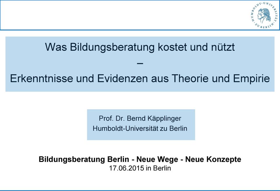 Empirie Humboldt-Universität zu Berlin