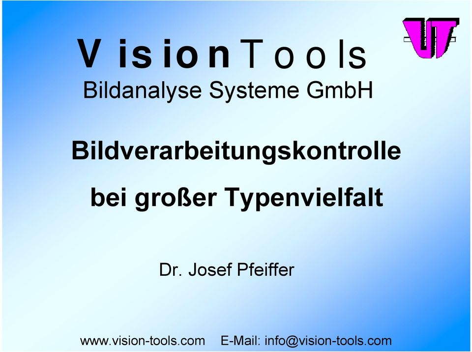 Typenvielfalt Dr. Josef Pfeiffer www.