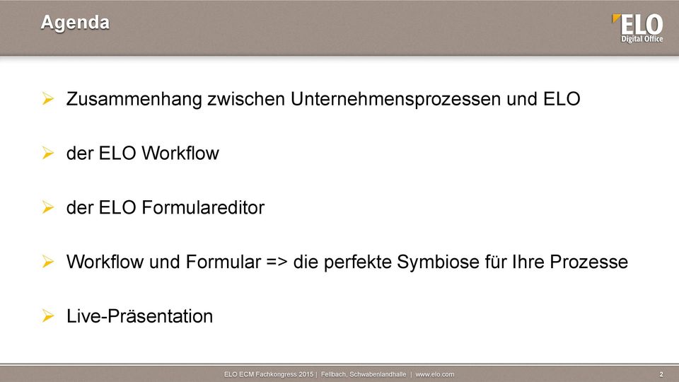 Workflow der ELO Formulareditor Workflow und