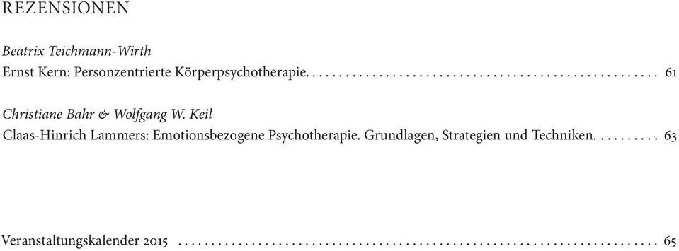 Keil Claas-Hinrich Lammers: Emotionsbezogene Psychotherapie.