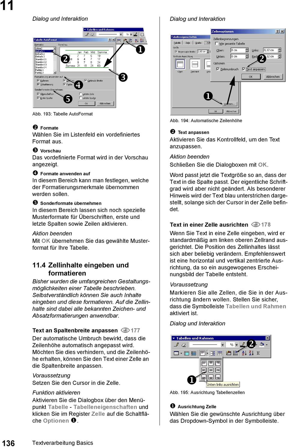 Sonderformate übernehmen In diesem Bereich lassen sich noch spezielle Musterformate für Überschriften, erste und letzte Spalten sowie Zeilen aktivieren.