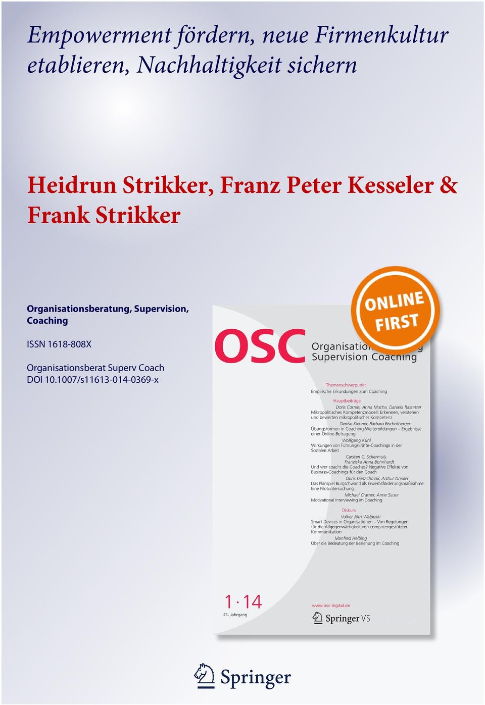Frank Strikker Organisationsberatung, Supervision, Coaching