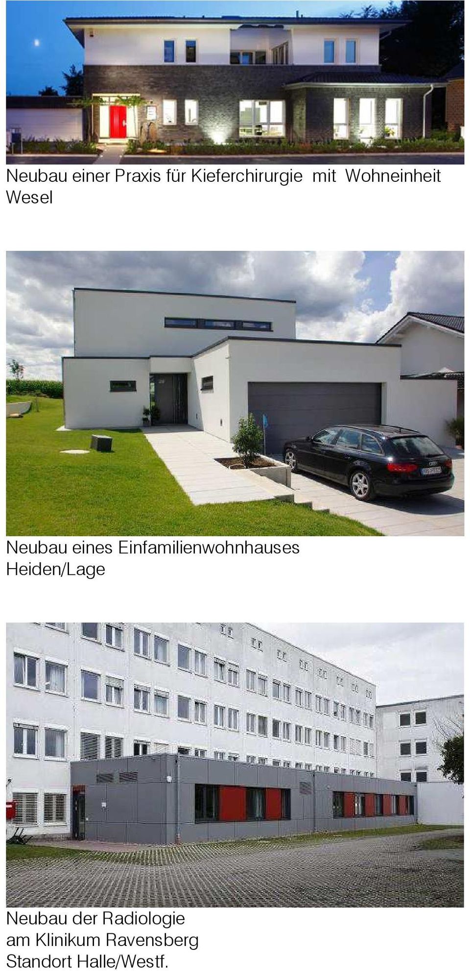 Einfamilienwohnhauses Heiden/Lage Neubau