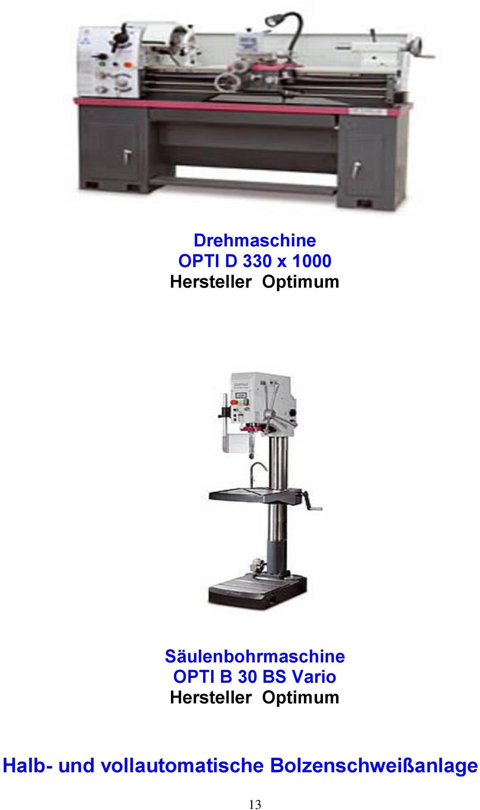 OPTI B 30 BS Vario Hersteller Optimum