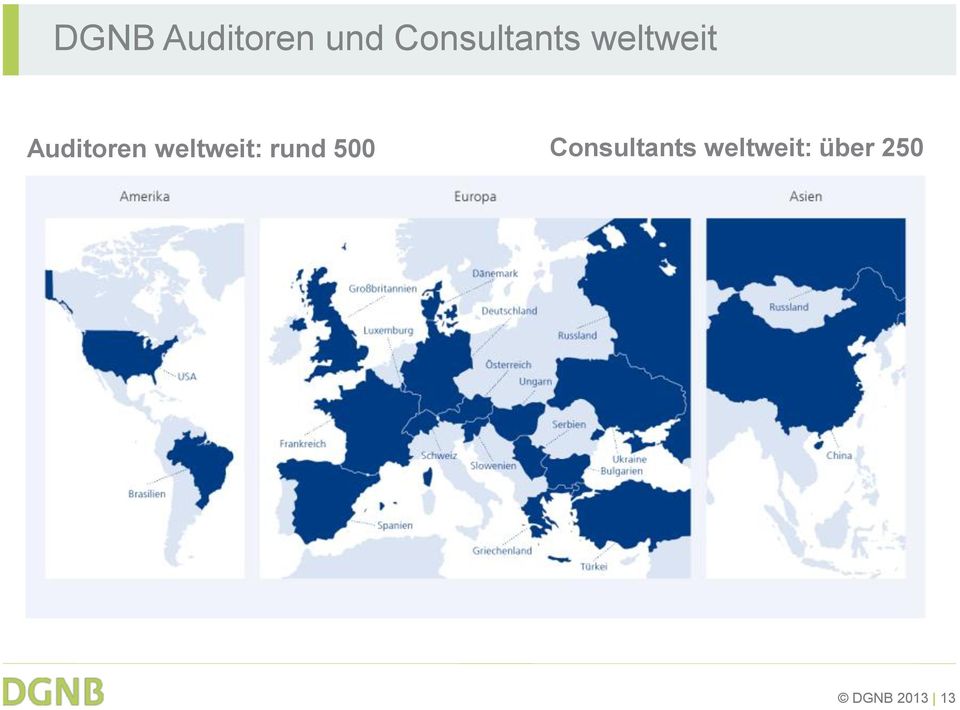 Auditoren weltweit: rund