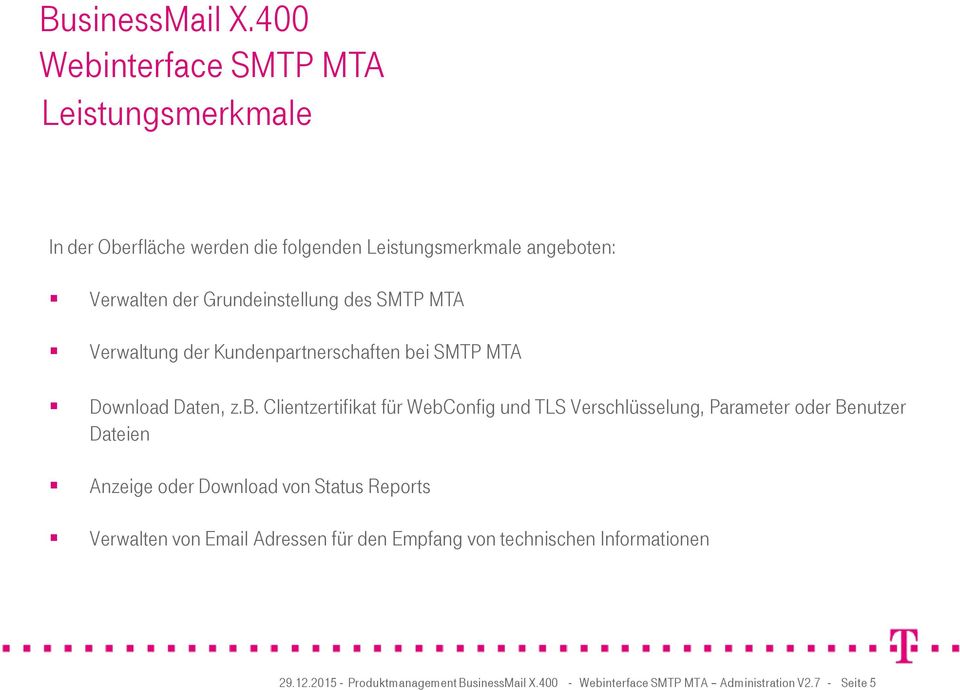 i SMTP MTA Download Daten, z.b.