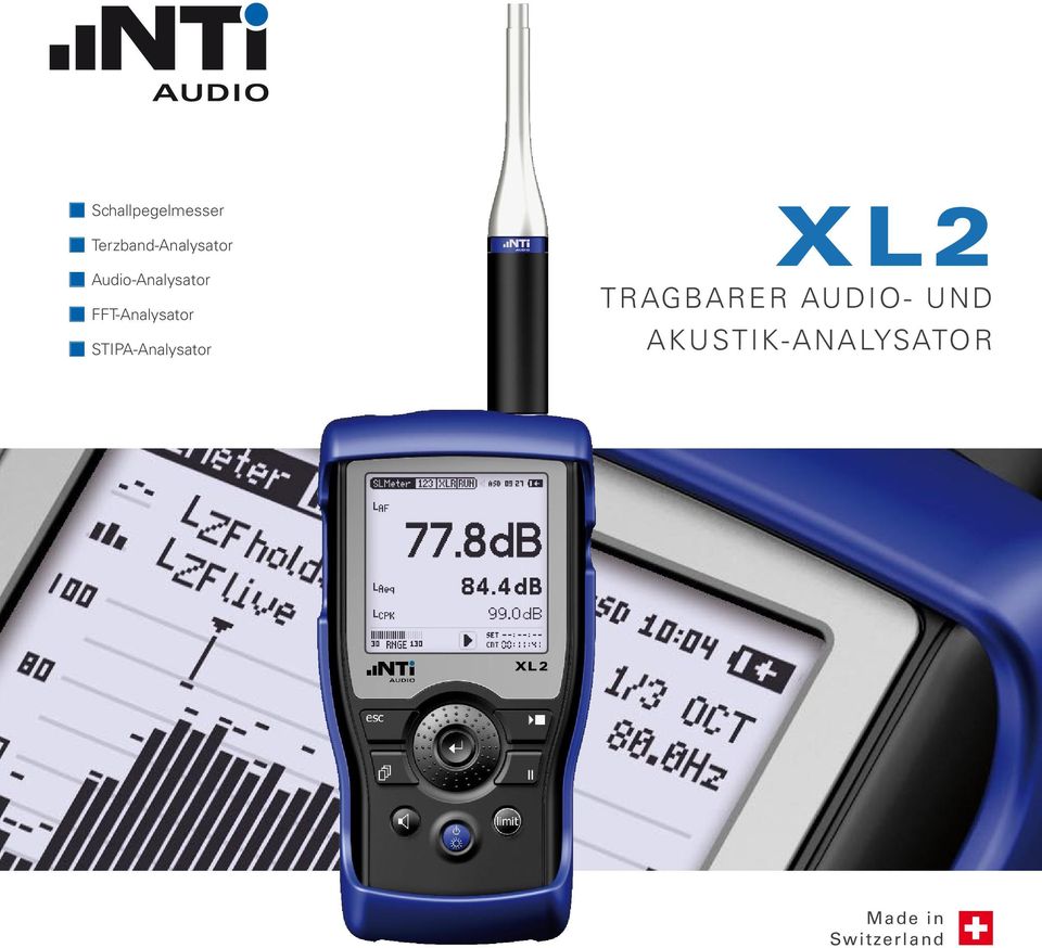 STIPA-Analysator XL2 TRAGBARER AUDIO-