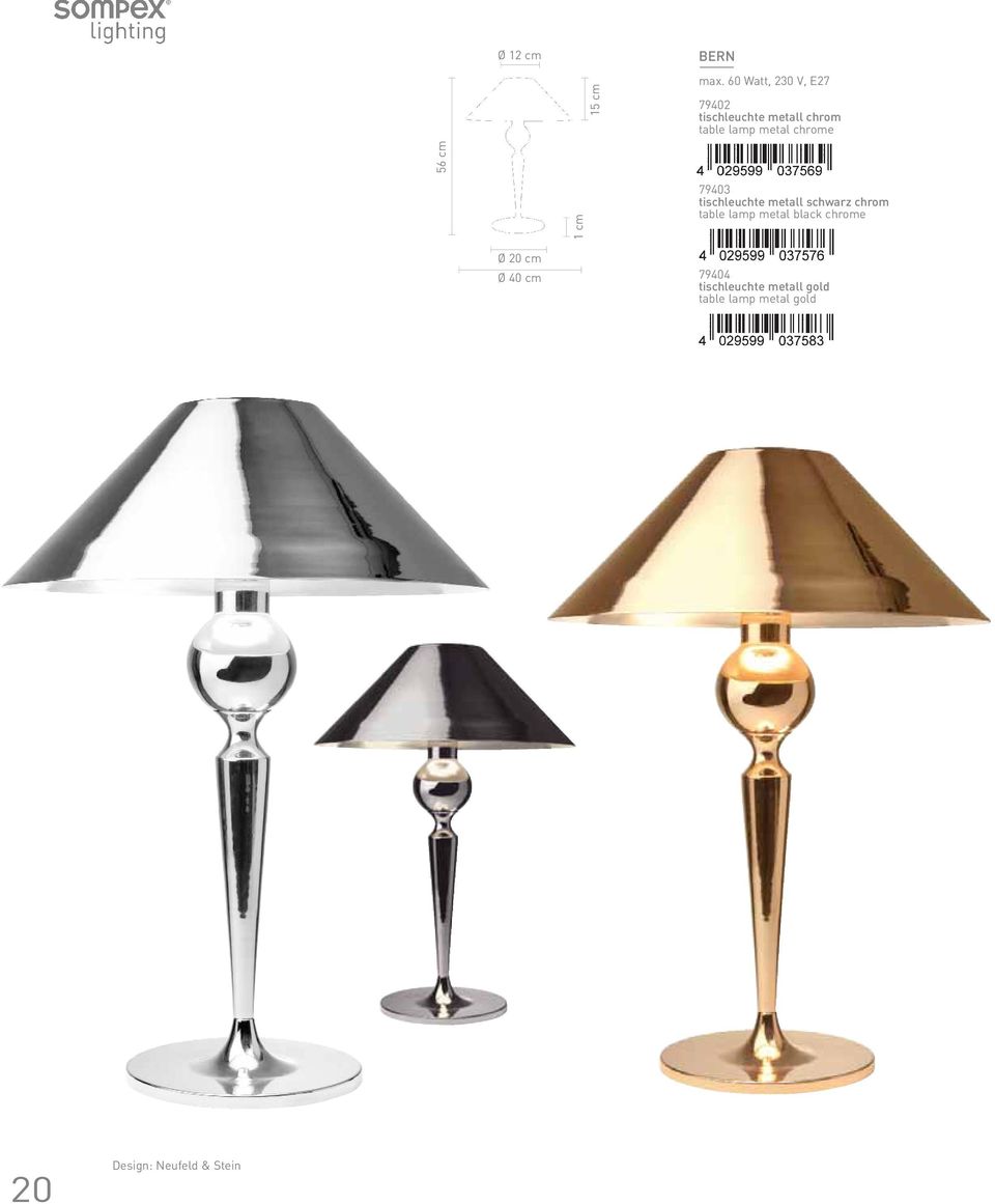 chrome 56 cm 1 cm 79403 tischleuchte metall schwarz chrom table lamp