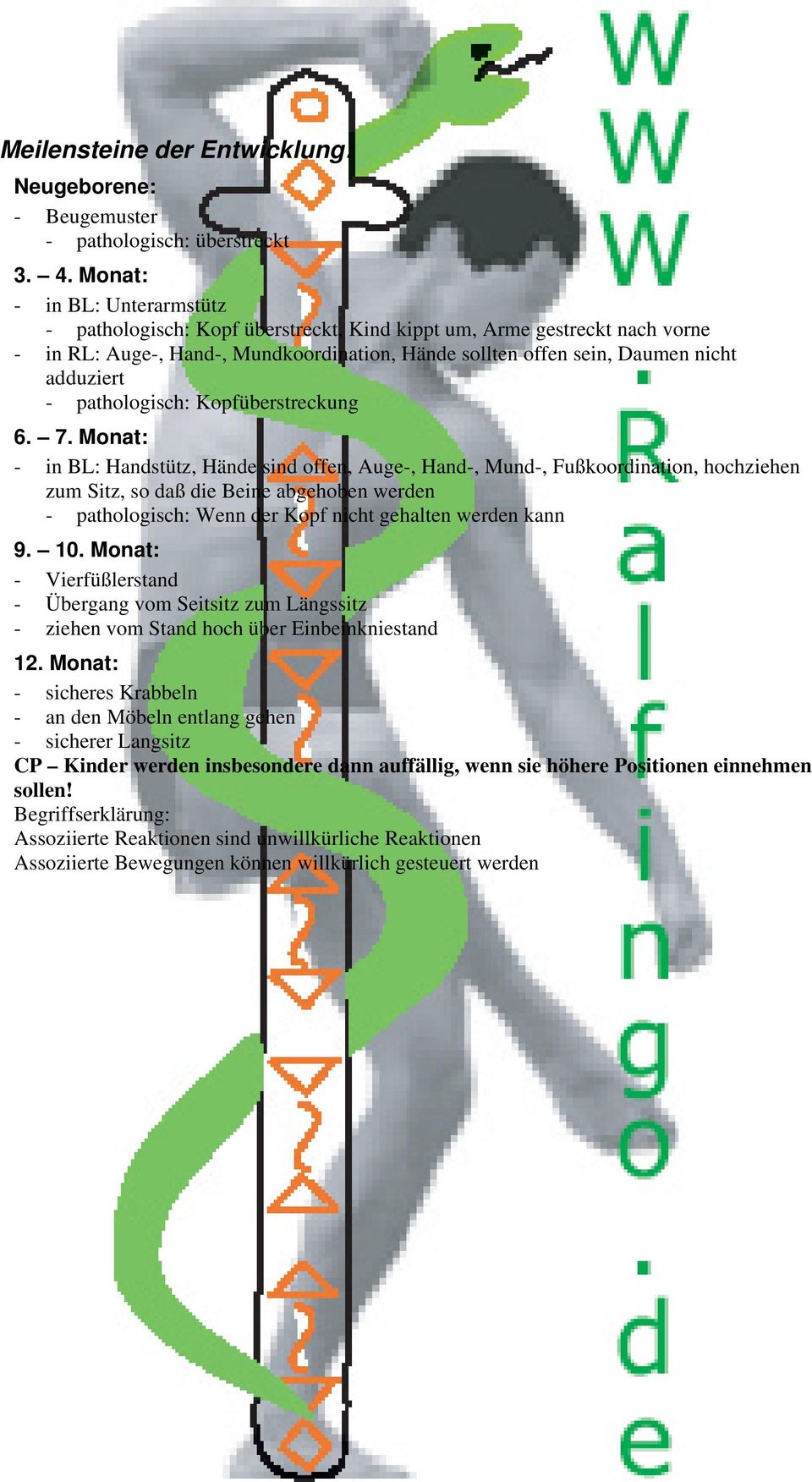 pathologisch: Kopfüberstreckung 6. 7.