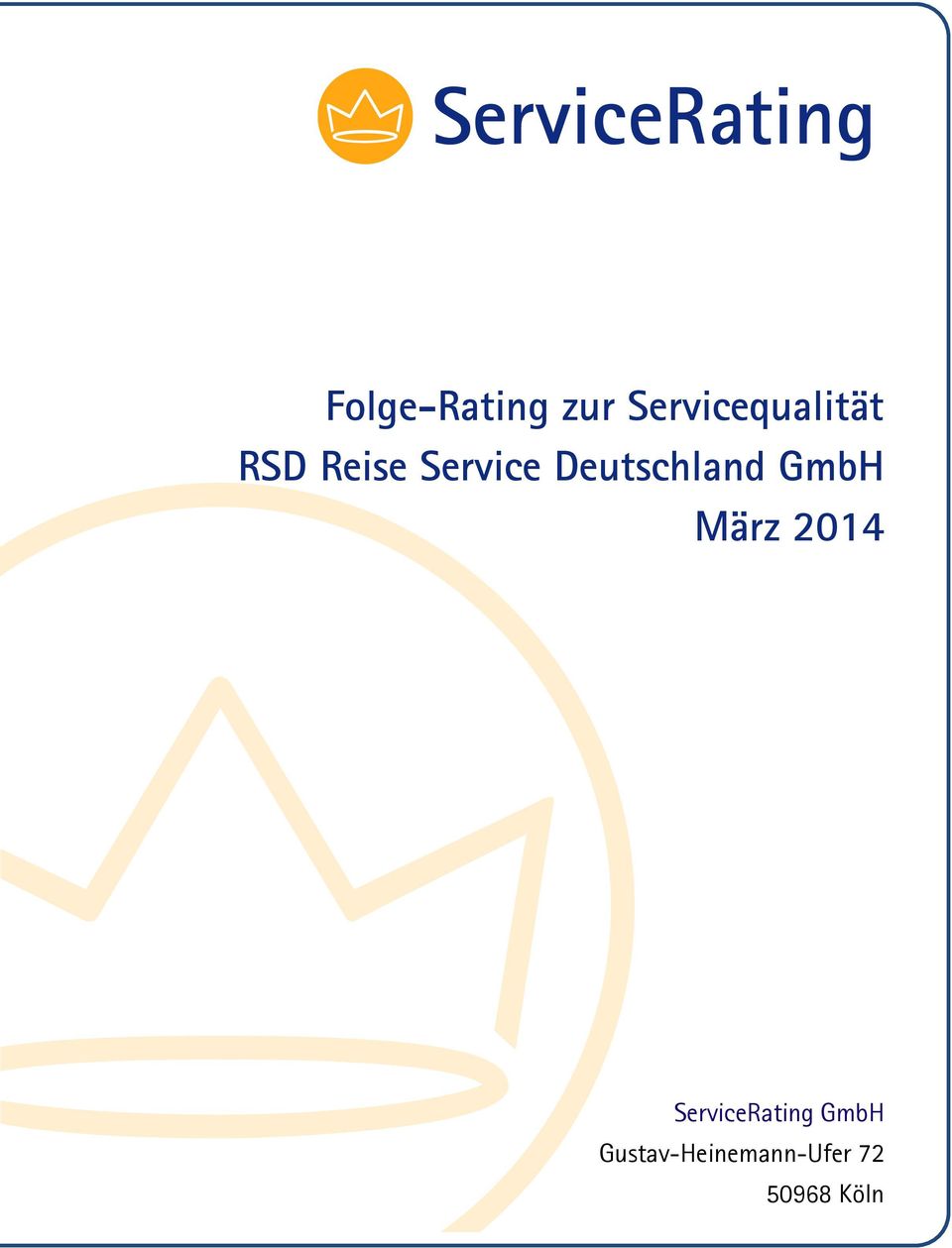 GmbH März 2014 ServiceRating