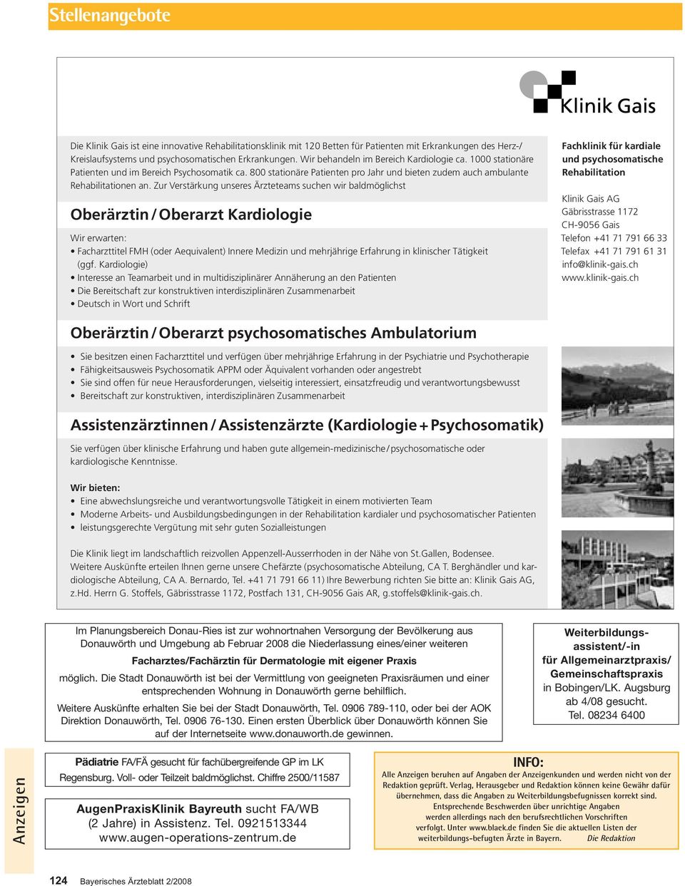 Zur Verstärkung unseres Ärzteteams suchen wir baldmöglichst Oberärztin/ Oberarzt Kardiologie Wir erwarten: Facharzttitel FMH (oder Aequivalent) Innere Medizin und mehrjährige Erfahrung in klinischer