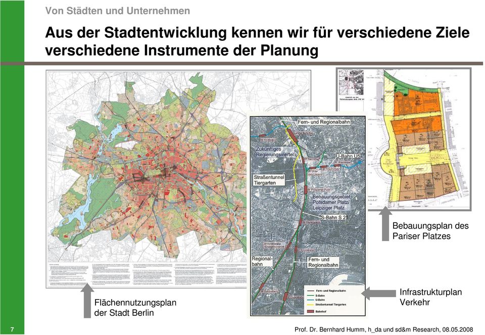 des Pariser Platzes Flächennutzungsplan der Stadt Berlin 7