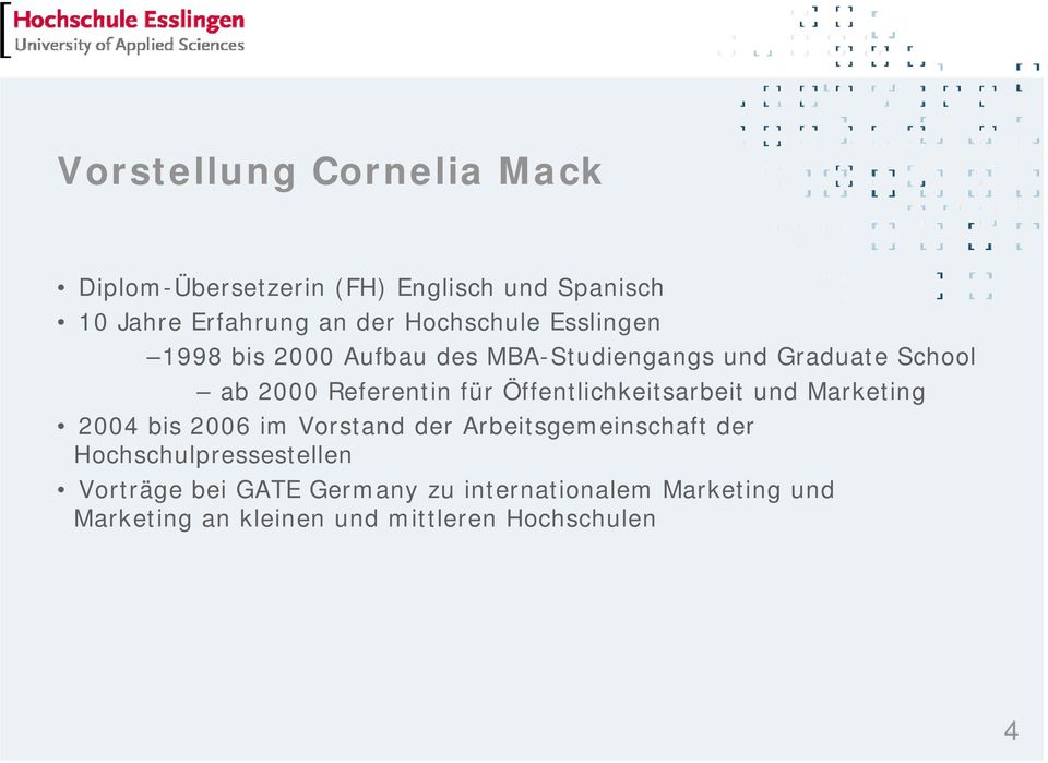 Öffentlichkeitsarbeit und Marketing 2004 bis 2006 im Vorstand der Arbeitsgemeinschaft der