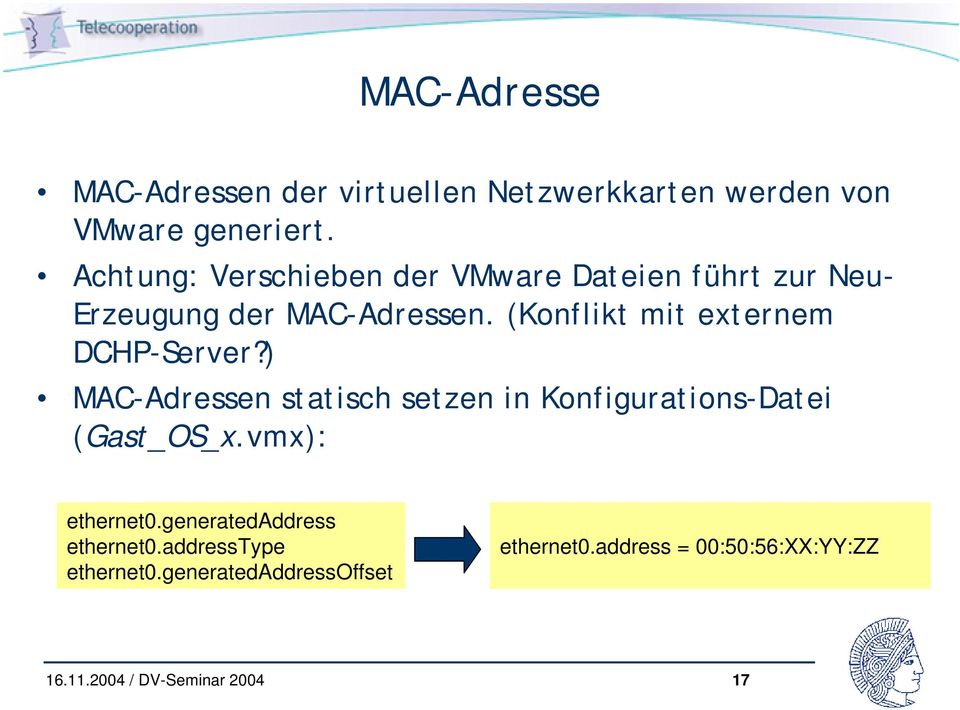 (Konflikt mit externem DCHP-Server?