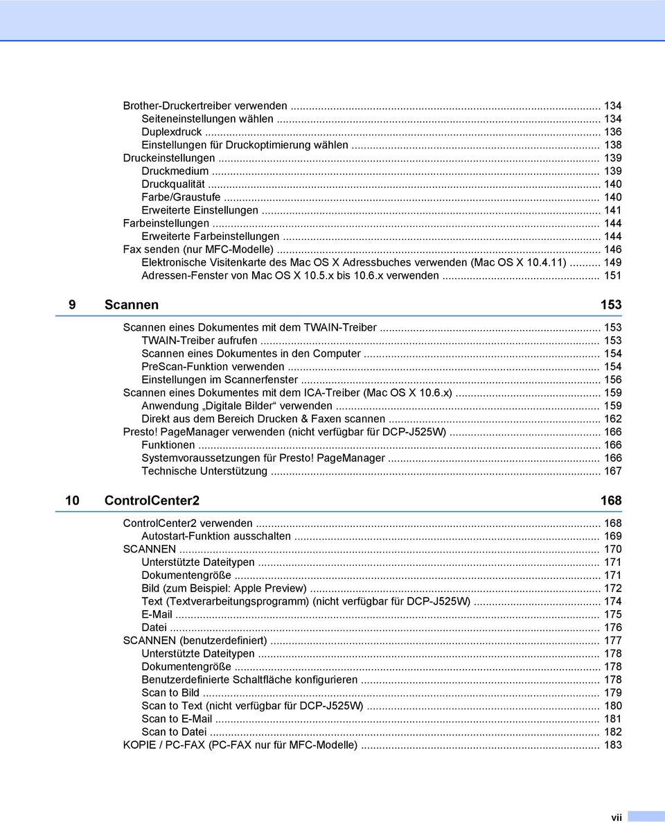 .. 146 Elektronische Visitenkarte des Mac OS X Adressbuches verwenden (Mac OS X 10.4.11)... 149 Adressen-Fenster von Mac OS X 10.5.x bis 10.6.x verwenden.