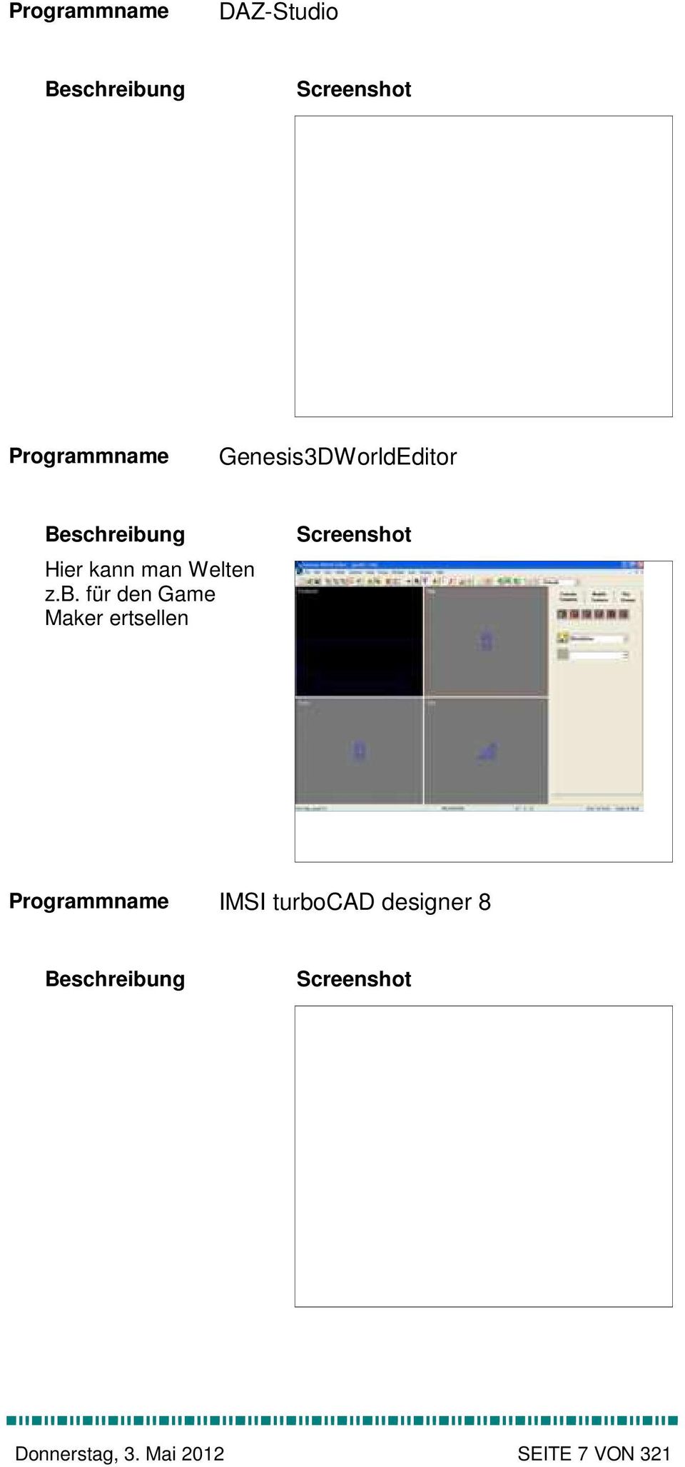 für den Game Maker ertsellen IMSI