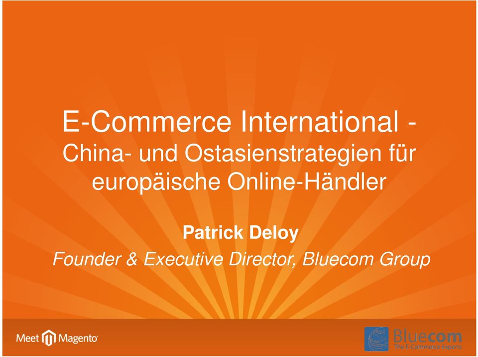 europäische Online-Händler Patrick