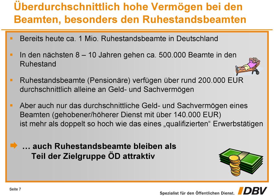 000 Beamte in den Ruhestand Ruhestandsbeamte (Pensionäre) verfügen über rund 200.