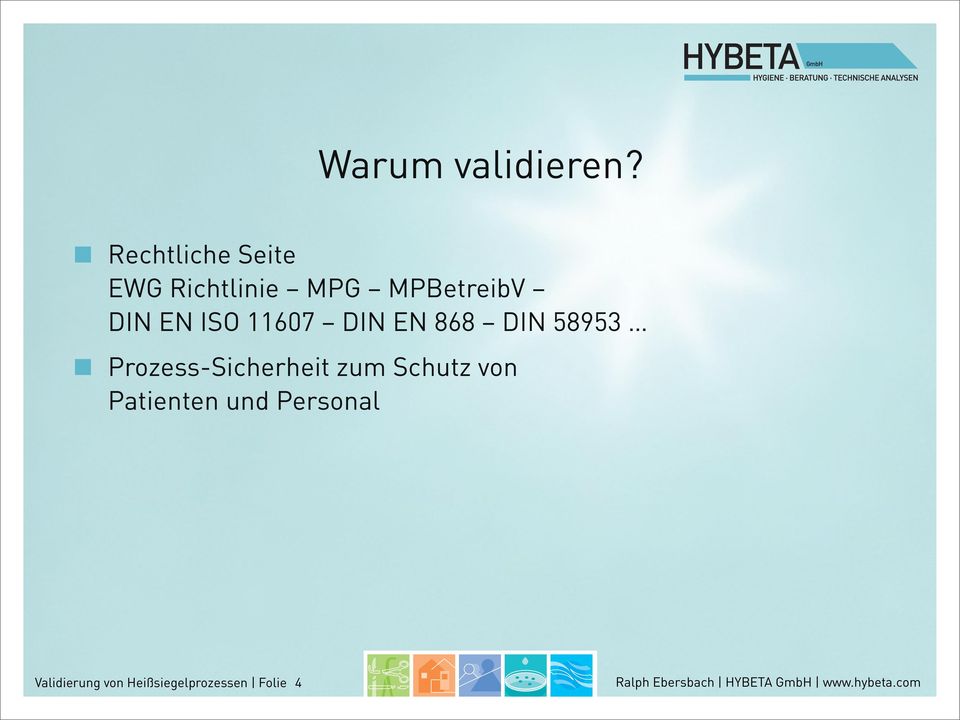 MPBetreibV DIN EN ISO 11607 DIN EN 868