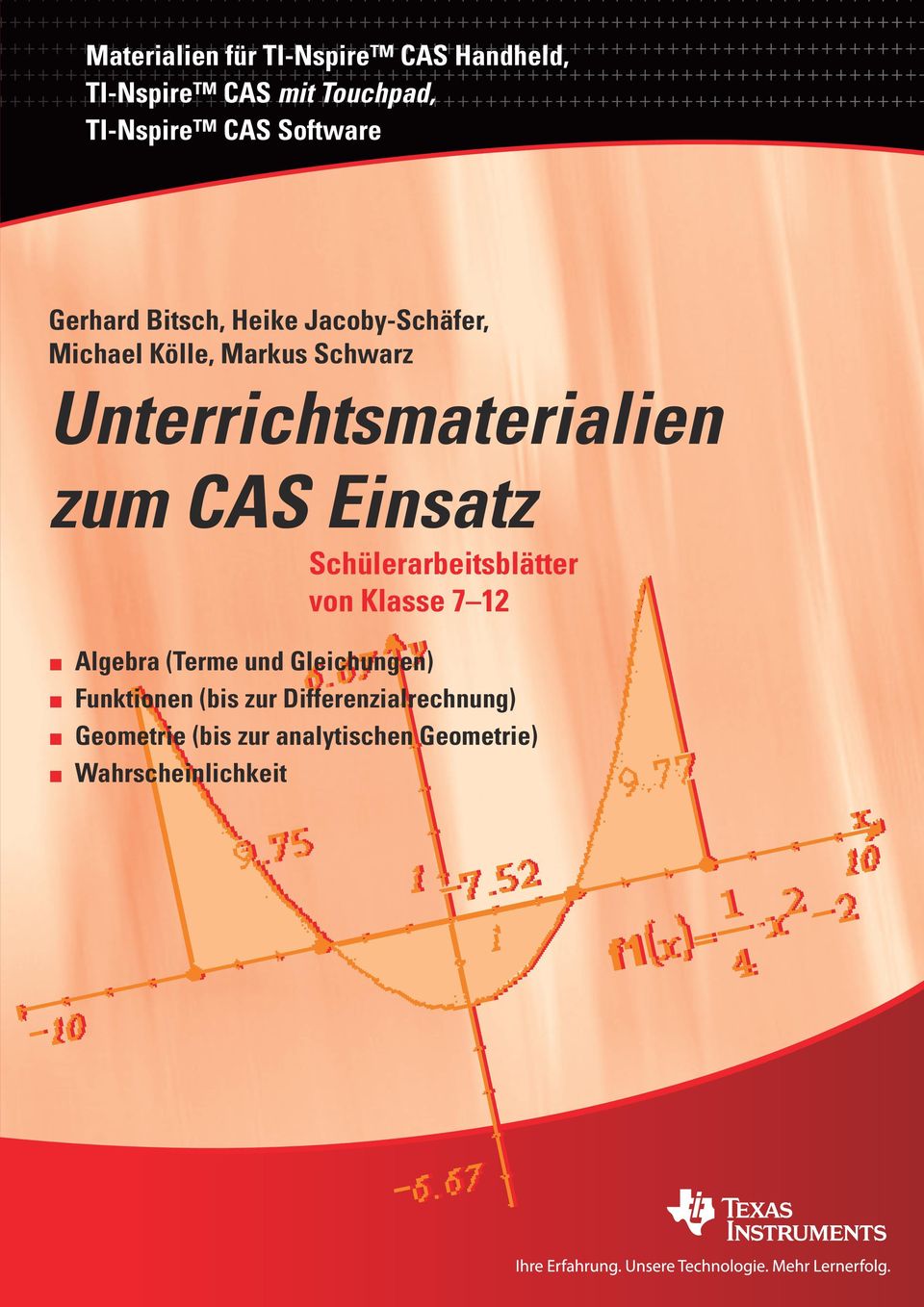 zum CAS Einsatz Schülerarbeitsblätter von Klasse 7 12 Algebra (Terme und Gleichungen)