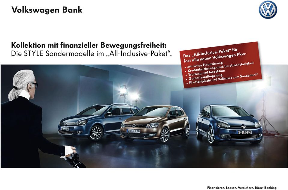 Das All-Inclusive-Paket für fast alle neuen Volkswagen Pkw: attraktive Finanzierung