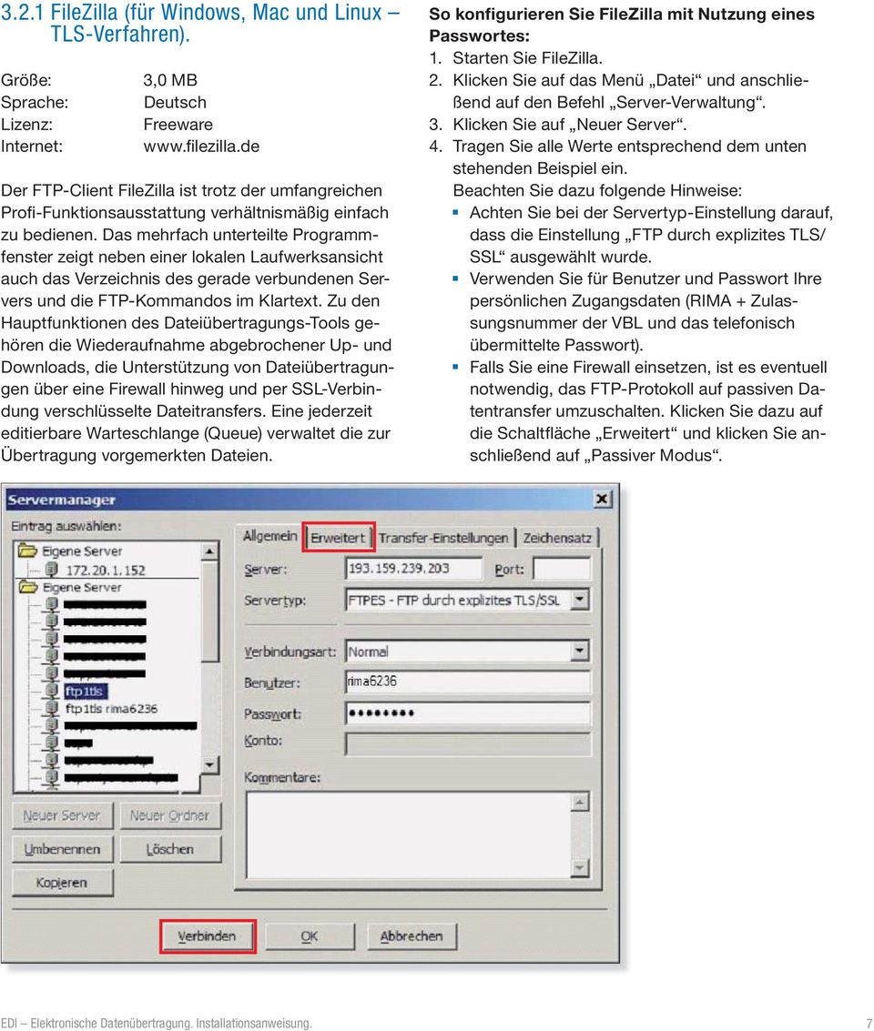 Das mehrfach unterteilte Programmfenster zeigt neben einer lokalen Laufwerksansicht auch das Verzeichnis des gerade verbundenen Servers und die FTP-Kommandos im Klartext.