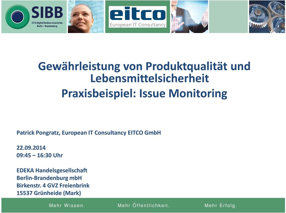 Consultancy EITCO GmbH 22.09.