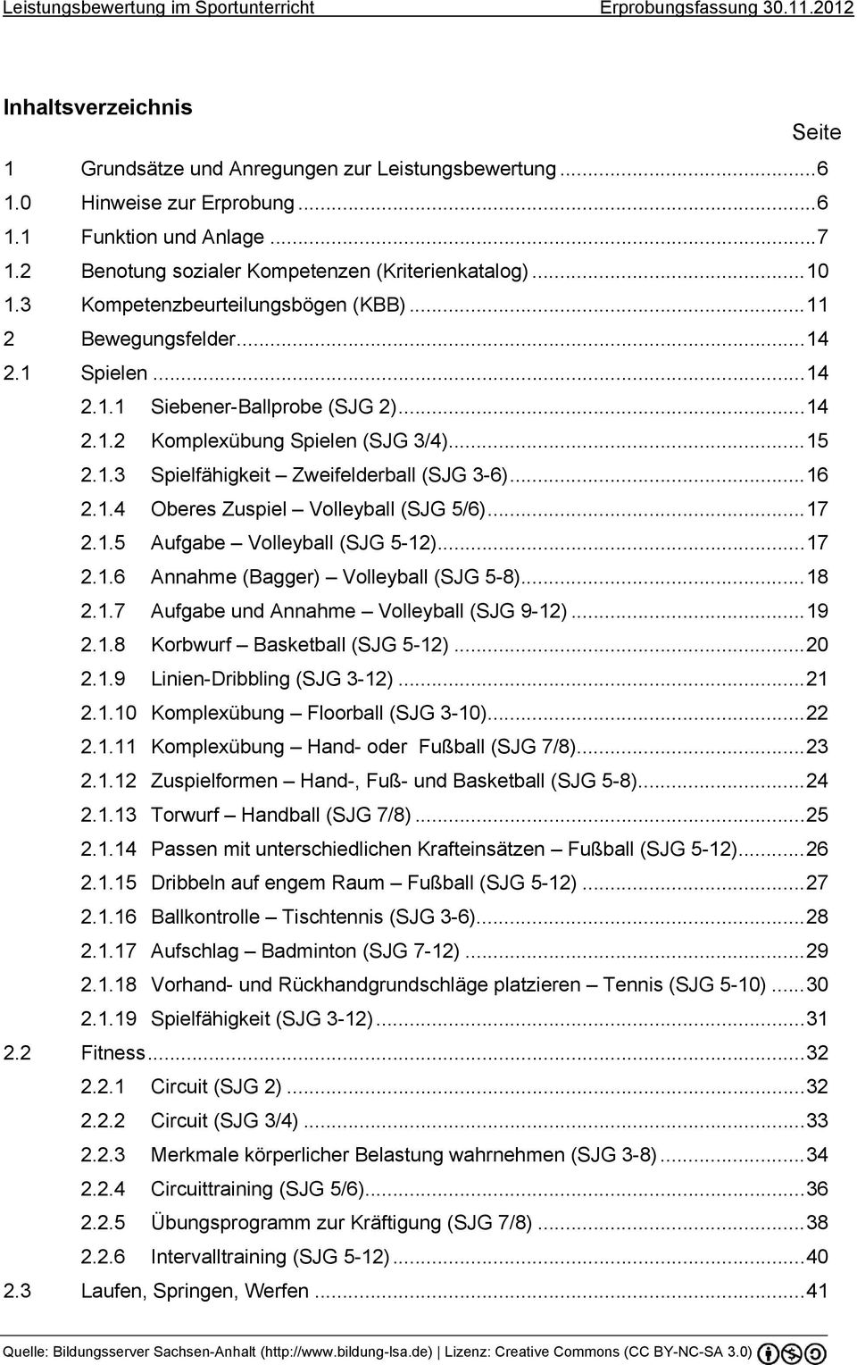 .5 Aufgabe Volleyball ( 5-2)...7 2..6 Annahme (Bagger) Volleyball ( 5-8)...8 2..7 Aufgabe und Annahme Volleyball ( 9-2)...9 2..8 Korbwurf Basketball ( 5-2)...20 2..9 Linien-Dribbling ( 3-2)...2 2.