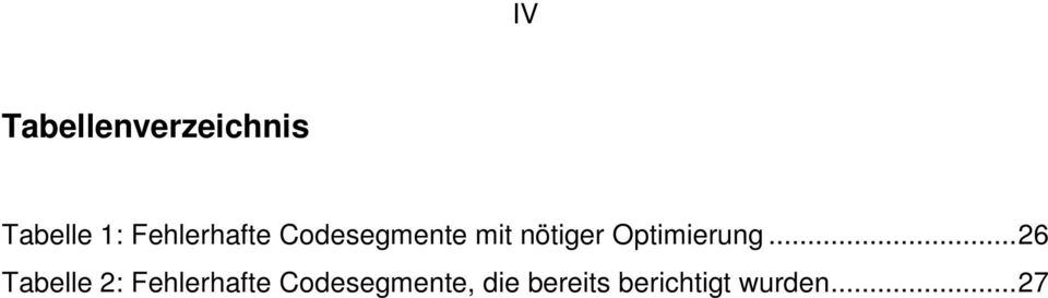 Optimierung.