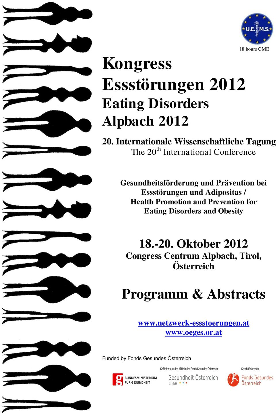 bei Essstörungen und Adipositas / Health Promotion and Prevention for Eating Disorders and Obesity 18.-20.