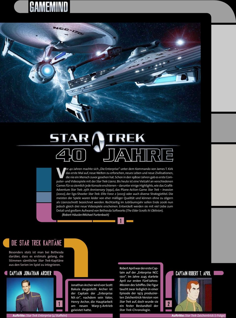 Bis heute ist eine Vielzahl an verschiedenen Games für so ziemlich jede Konsole erschienen darunter einige Highlights, wie das Grafik- Adventure Star Trek: 25th Anniversary (1992), das