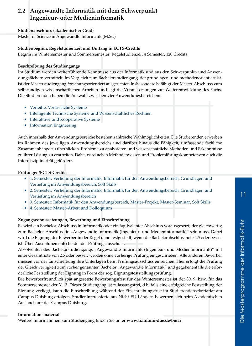 ence in Angewandte Informatik (M.Sc.