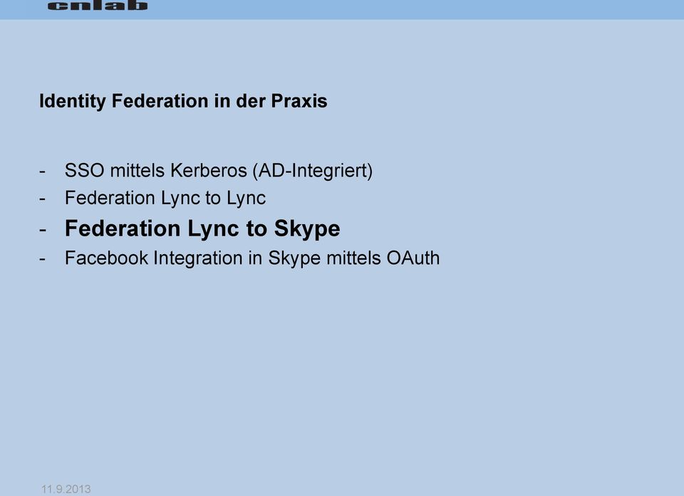 Federation Lync to Lync - Federation Lync