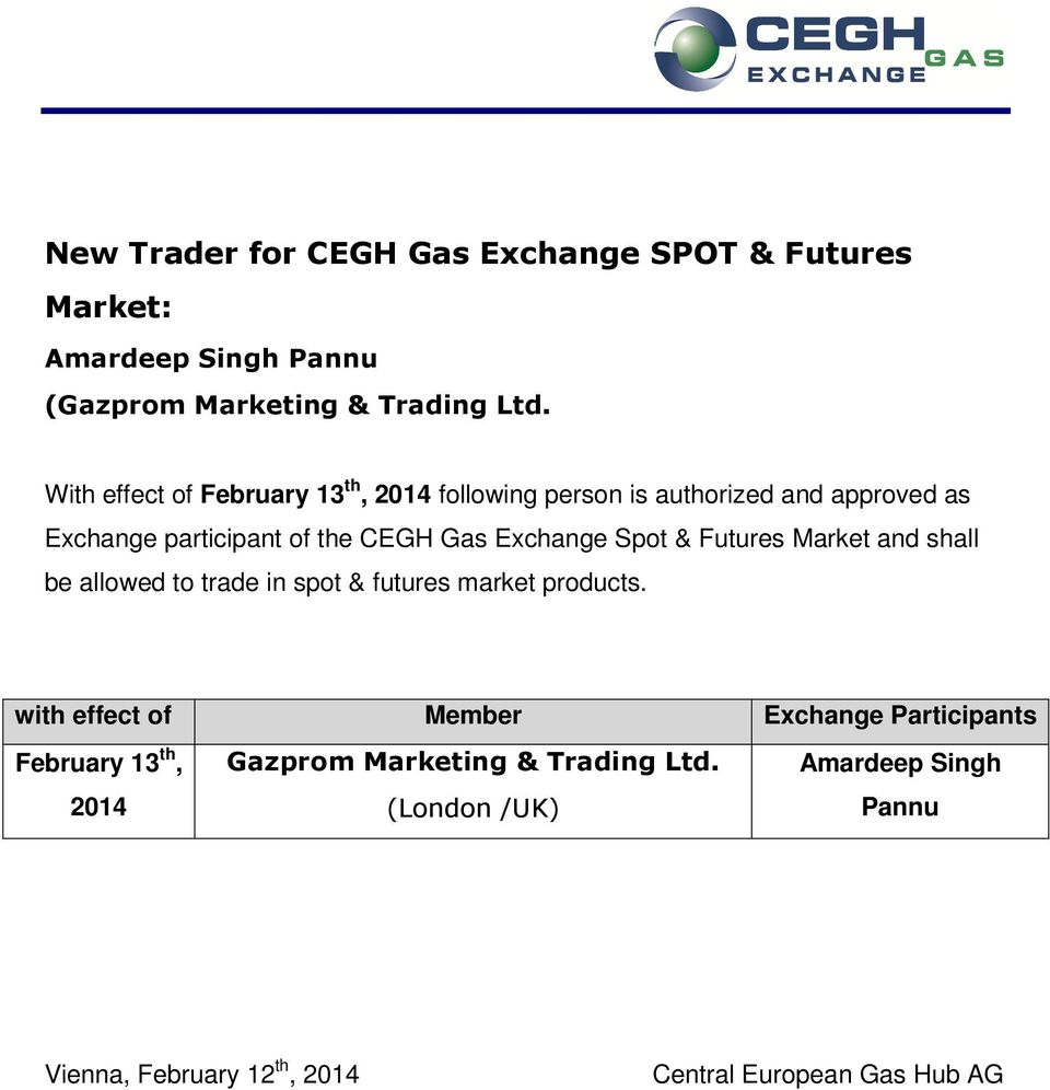 Exchange Spot & Futures Market and shall be allowed to trade in spot & futures market products.